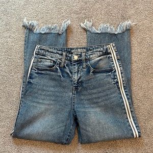 Wild Fable Zipper Detail Frayed Hem Jeans